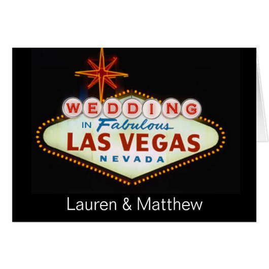 Épouser à Las Vegas fabuleux (Devant horizontal)