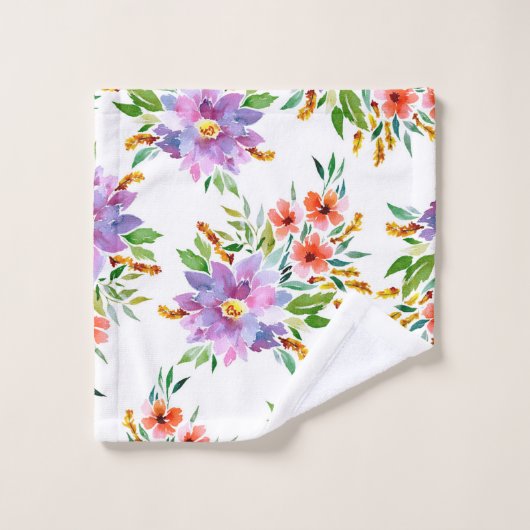 Épouser floral (Gant de toilette)
