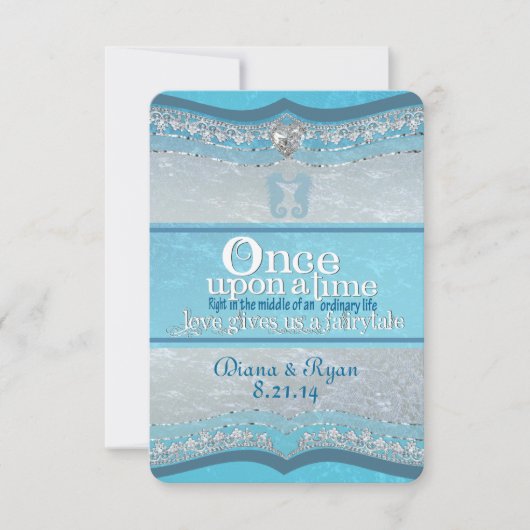 Épouser il était une fois des cartes de Merci (Devant)