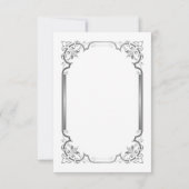 Épouser il était une fois la carte de RSVP (Dos)