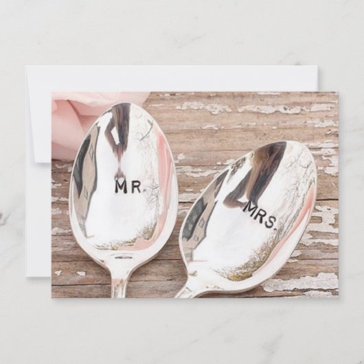 épouser la carte d'invitation ou d'acceptation (Devant)