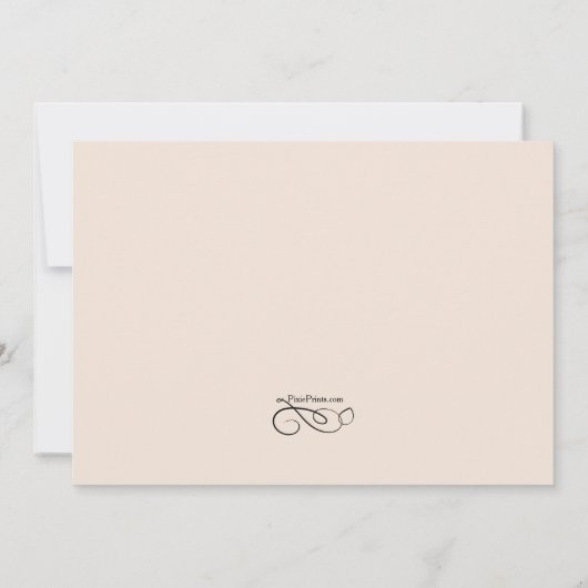 Épouser la carte nuptiale de demande de partie (Dos)