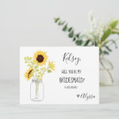 Épouser la carte nuptiale de proposition de (Debout devant)