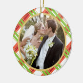 Épouser le premier ornement de photo de Noël de | (Gauche)