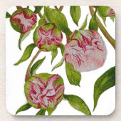 Épouser les pivoines sur les Dessous de verre (Devant)