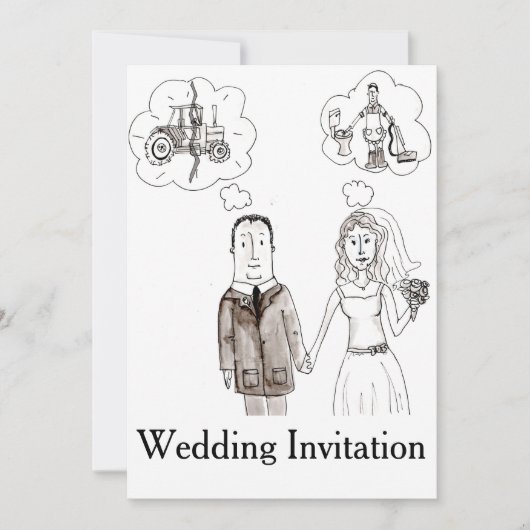 Épouser Un Faire-part de mariage Agricole (Devant)