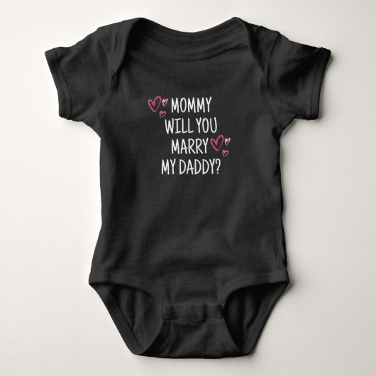 Épouserez-Vous Mon Papa ? Body Bébé (Devant)