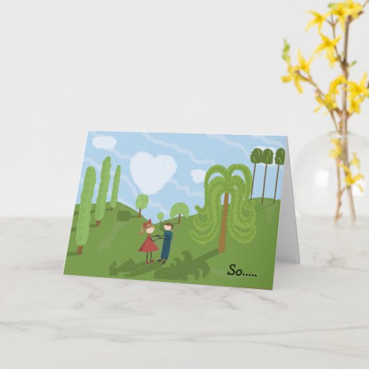 Épousez-moi carte de note des studios de Tracey (Fleur jaune)