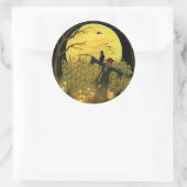 Épouvantail d'Halloween dans les autocollants de p (Sac)