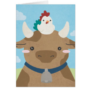 Époux - Vache et poussin