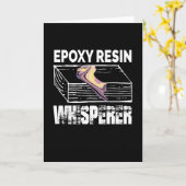 Epoxyhars Whisperer Resin Carpenter Wood Kaart (Gele Bloem)