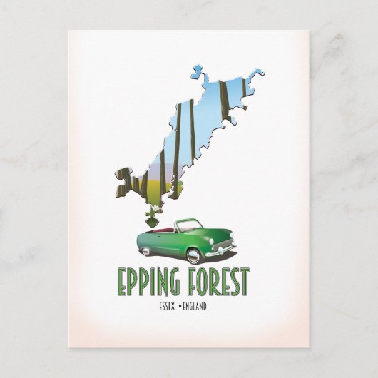 Epping Forest Essex Engeland kaart (Voorkant)