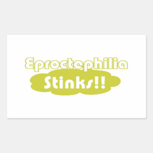 Eproctophilia Stinks! Rechthoekige Sticker