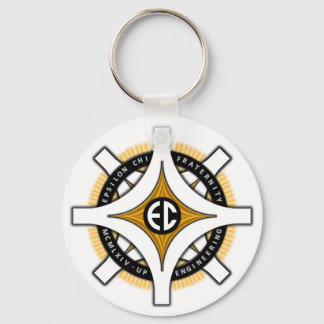 Epsilon Chi White Background Sleutelhanger