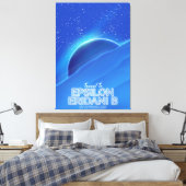Epsilon Eridani b sci-fi Travel poster Canvas Afdruk (Insitu (Slaapkamer))