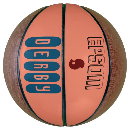 Epsom Derby Pattern Basketball Basketbal (Verticaal)