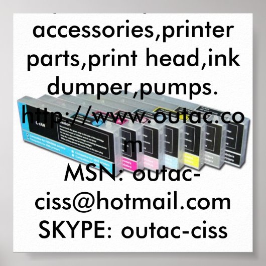 Epson 4450,Epson 4880 navulbare cartridge, enz. Poster (Voorkant)