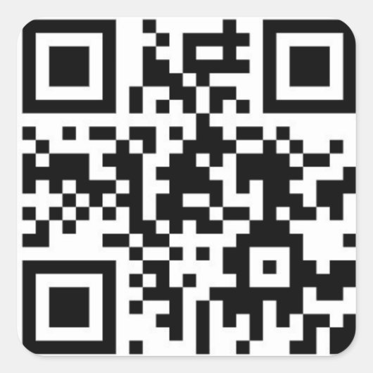 Epstein Trump Grand Jury Getuigenis QR-code Vierkante Sticker (Voorkant)