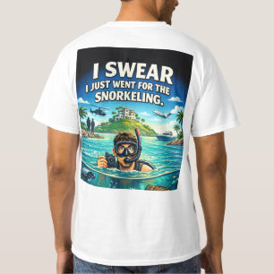 Epstien "Ik ging gewoon voor het snorkelen" T-shirt