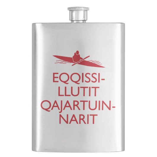 Eqissillutit Qajartuinnarit (Keep Calm and Kayak) Flacon (Voorkant)