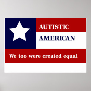 Equal Autist-Amerikaans Poster