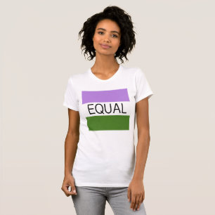 EQUAL Genderqueer Flag T-shirt