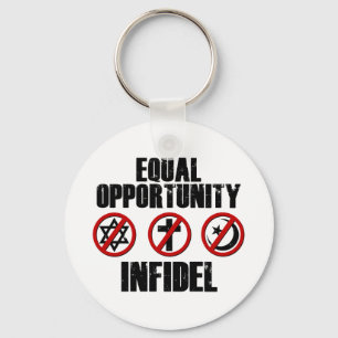 Equal Opportunity Infidel Sleutelhanger