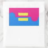 Equal Rights Logo, Impressionistische stijl Sticke Rechthoekige Sticker (Tas)