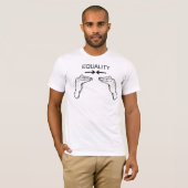 Equal Sign Language Human Equality T-Shirt (Voorkant volledig)