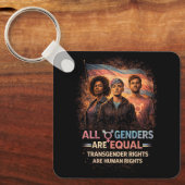 Equal Under Every Flag Sleutelhanger (Voorkant)