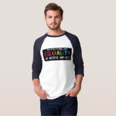 Equality 3/4 Raglan T-shirt (Voorkant volledig)