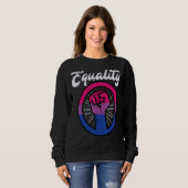 Equality Fist Bisexual Bi Pride Stuff Flag Lgbtq M Trui (Voorkant volledig)