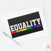 Equality Gay Pride Rechthoekige Sticker (Envelop)