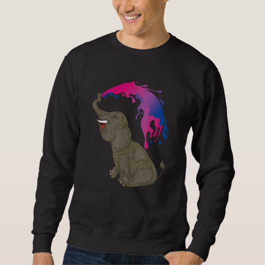 Equality Lgbt Bisexuality Flag Elephant Bi Pride B Trui (Voorkant)