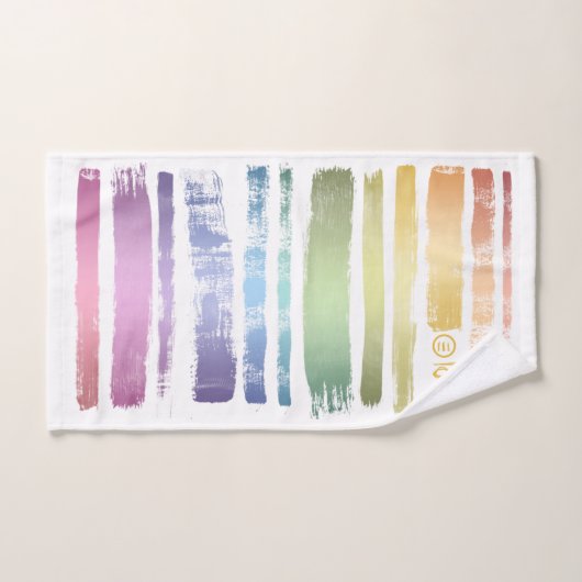 Equality Love Rainbow Brush Strokes LGBTQ ID656 Bad Handdoek (Handdoek)