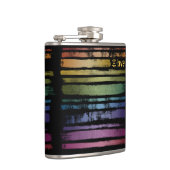 Equality Love Rainbow Brush Strokes LGBTQ ID656 Heupfles (Rechts)