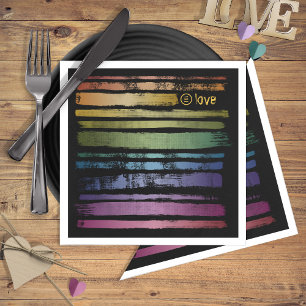 Equality Love Rainbow Brush Strokes LGBTQ ID656 Servet