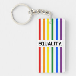 Equality Pride Rainbow Acrylic Sleutelhanger