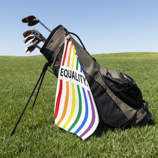 Equality Pride Rainbow Golfhanddoek (Groen)