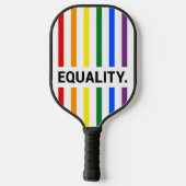 Equality Pride Rainbow Pickleball Paddle (Achterkant)
