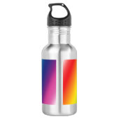 Equality Pride Regenboogkleuren - Waterfles Waterfles (Achterkant)