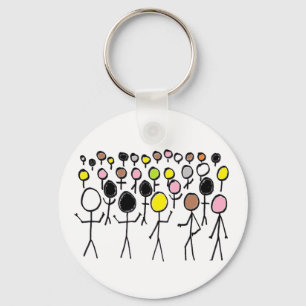 Equality Stickmen Sleutelhanger