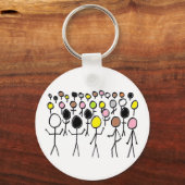 Equality Stickmen Sleutelhanger (Voorkant)