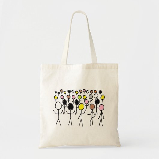 Equality Stickmen Tote Bag (Voorkant)