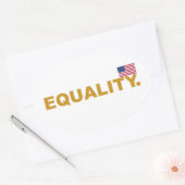 Equality USA Collectie 2 Ovale Sticker (Envelop)