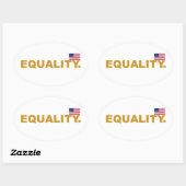 Equality USA Collectie 2 Ovale Sticker (Vel)