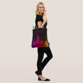Equalizer Disco verlicht Music Volume Crossbody Ba Draagtas (Op model)