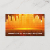 Equalizer lichte achtergrond | vinylplaat visitekaartje (Achterkant)