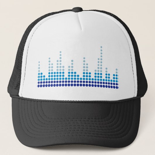 Equalizer muziek trucker pet (Voorkant)