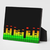 Equalizer Vibes from the Beat of DJ Music Black Fotoplaat (Zijkant)